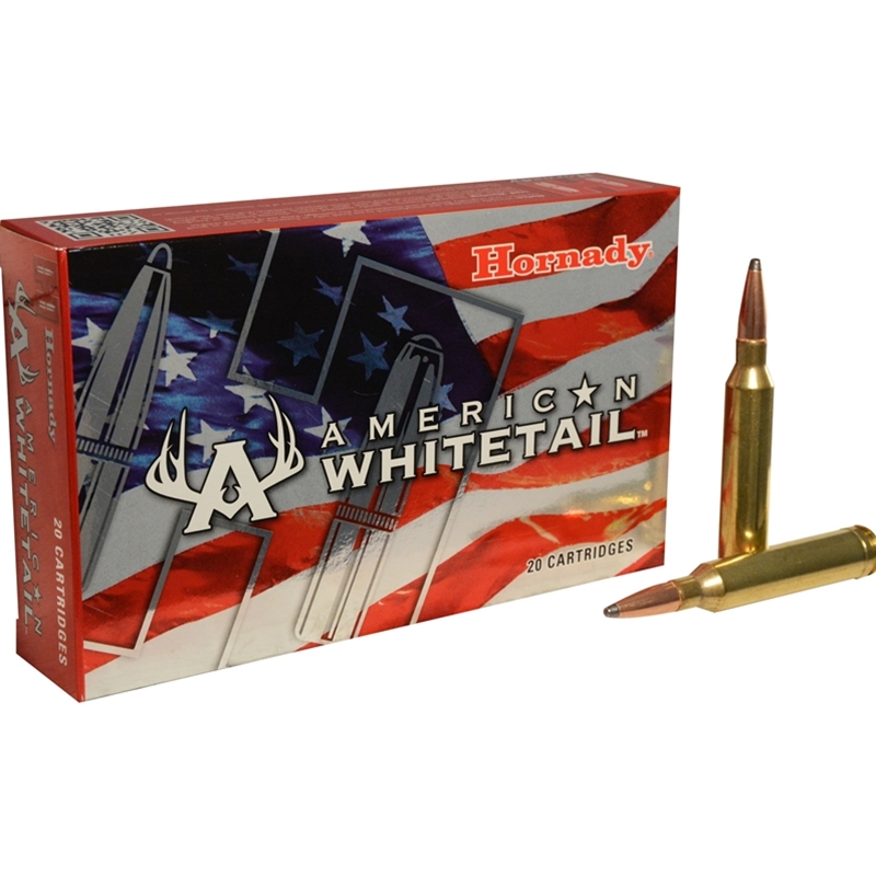 Hornady American Whitetail 7mm Remington Magnum Ammo 154 Grain Interlock Spire Point
