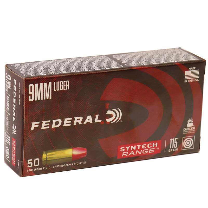 Federal Syntech 9mm Luger Ammo 115 Grain Total Syntech Jacket