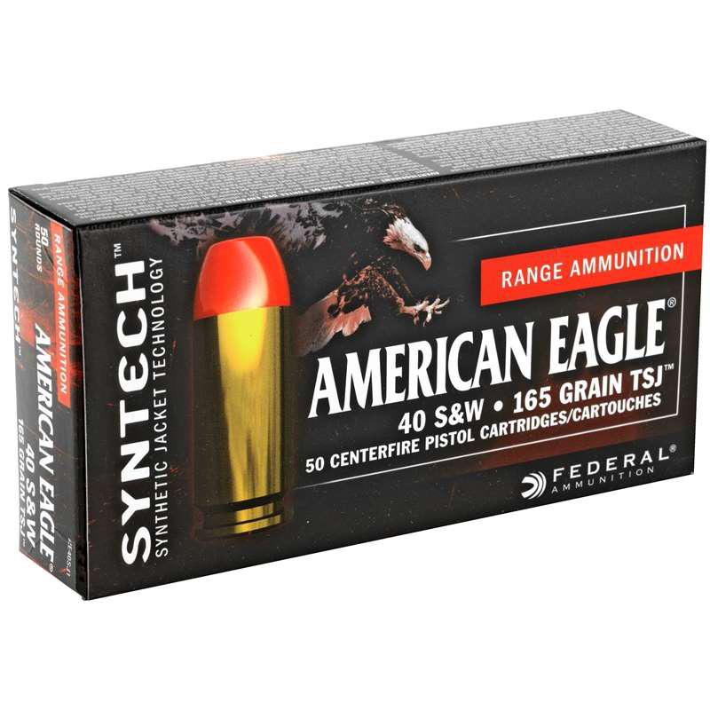 Federal Syntech 40 S&W Ammo 165 Grain Total Synthetic Jacket