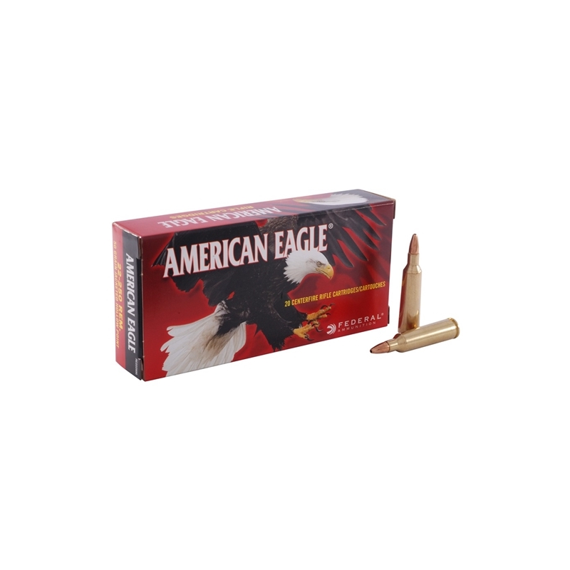 Federal American Eagle Varmint and Predator 22-250 Remington Ammo 50 Grain Jacketed Hollow Point