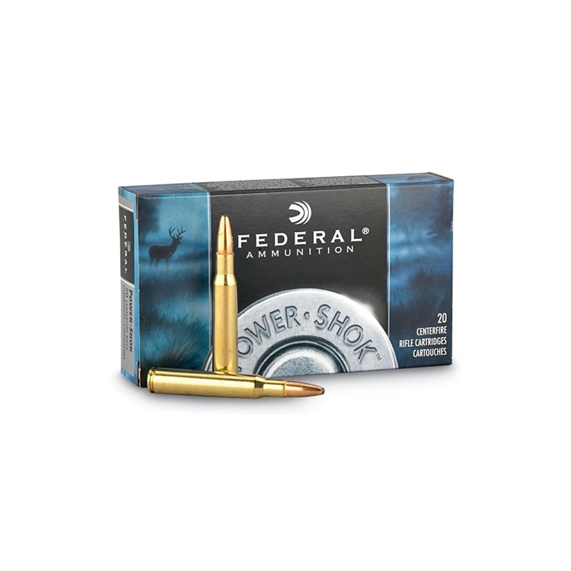 Federal Power-Shok 270 Winchester Ammo 130 Grain Copper Plated Soft Point
