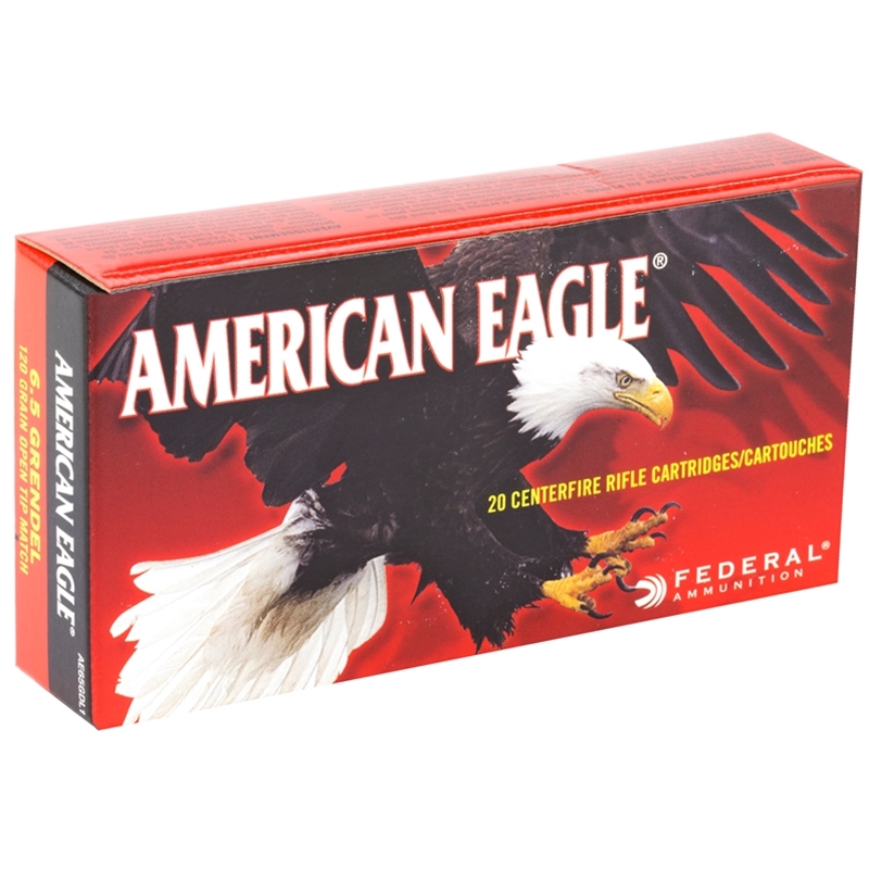 Federal American Eagle 6.5 Grendel Ammo 120 Grain Open Tip Match