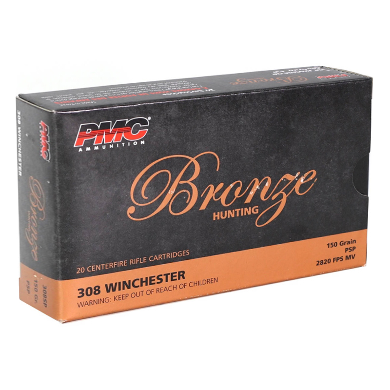 PMC Bronze 308 Winchester Ammo 150 Grain Soft Point