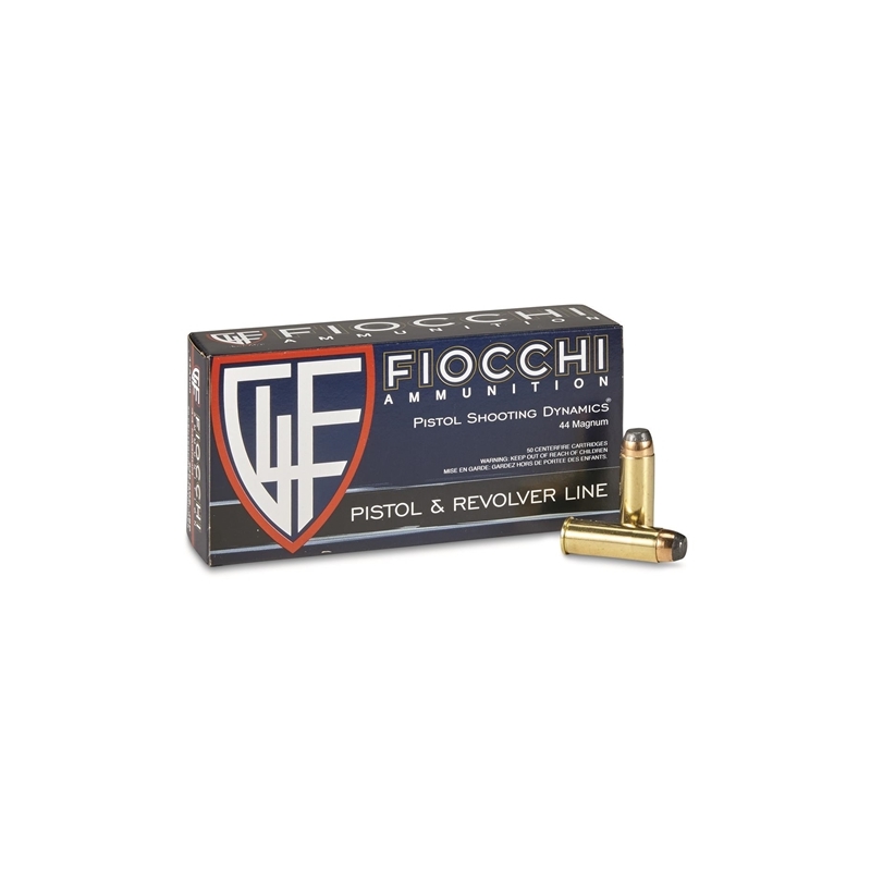 Fiocchi Shooting Dynamics 44 Remington Magnum Ammo 240 Grain Complete Metal Jacket