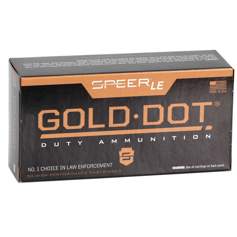 Speer Gold Dot LE Duty 357 Magnum Ammunition 158 Grain Jacketed Hollow Point - 53960