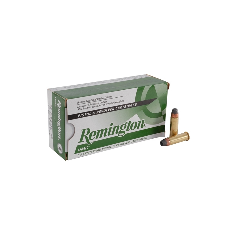 Remington UMC 38 Special Ammo 125 Grain +P Jacketed Hollow Point