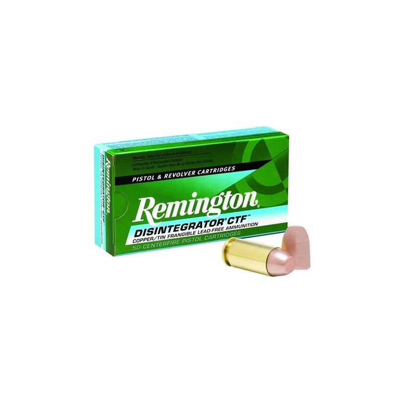 Remington Disintegrator Lead-Free 40 S&W Ammo 141 Grain Jacketed Frangible