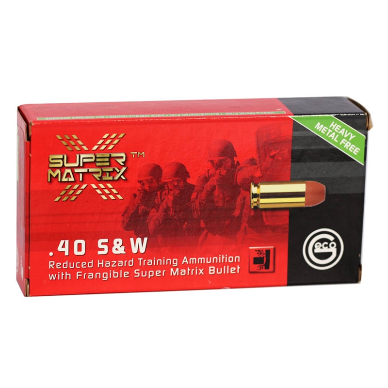 Geco Super Matrix 40 S&W Ammunition 120 Grain Frangible Lead-Free - 404040050