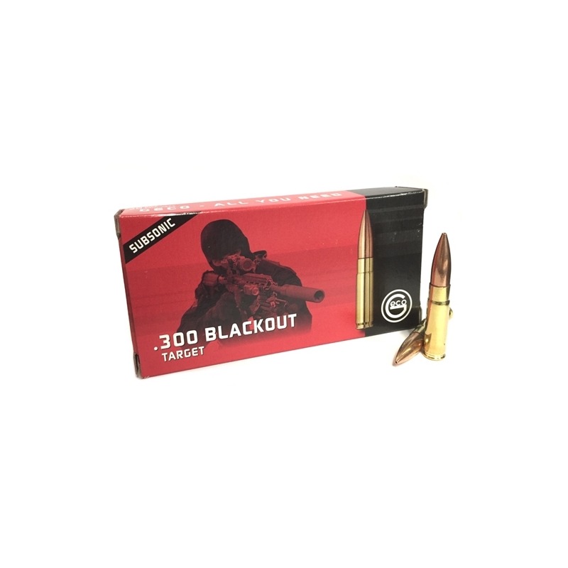 Geco Target 300 AAC Blackout Ammo 220 Grain Subsonic Sierra MatchKing Hollow Point Boat Tail