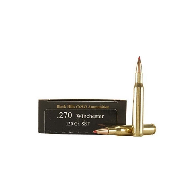 Black Hills Gold 270 Winchester Ammo 130 Grain Hornady SST