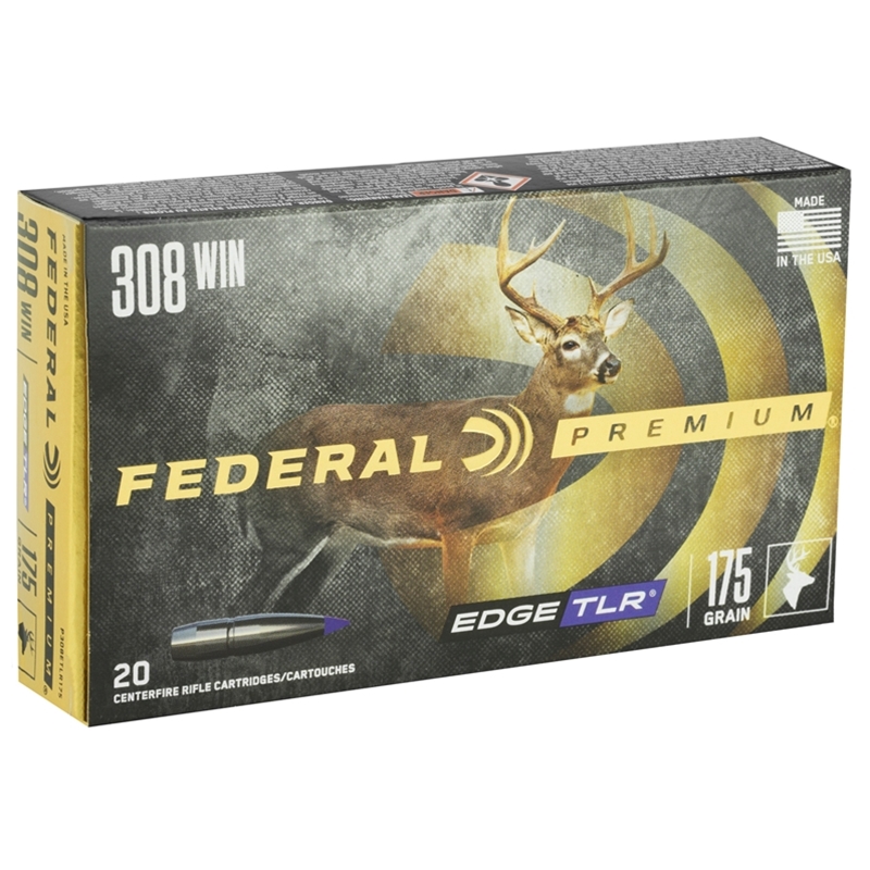Federal Edge TLR 308 Winchester Ammo 175 Grain Polymer Tip Boat Tail