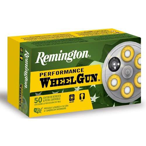 Remington Performance Wheelgun 357 Magnum Ammo 158 Grain Lead Semi-Wadcutter