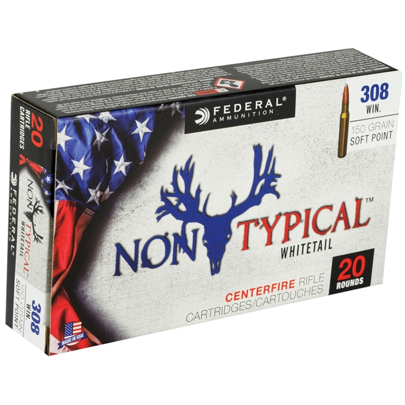 Federal Non-Typical 308 Winchester Ammo 150 Grain Soft Point