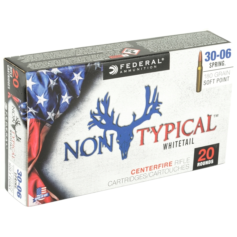 Federal Non-Typical 30-06 Springfield Ammo 180 Grain Soft Point