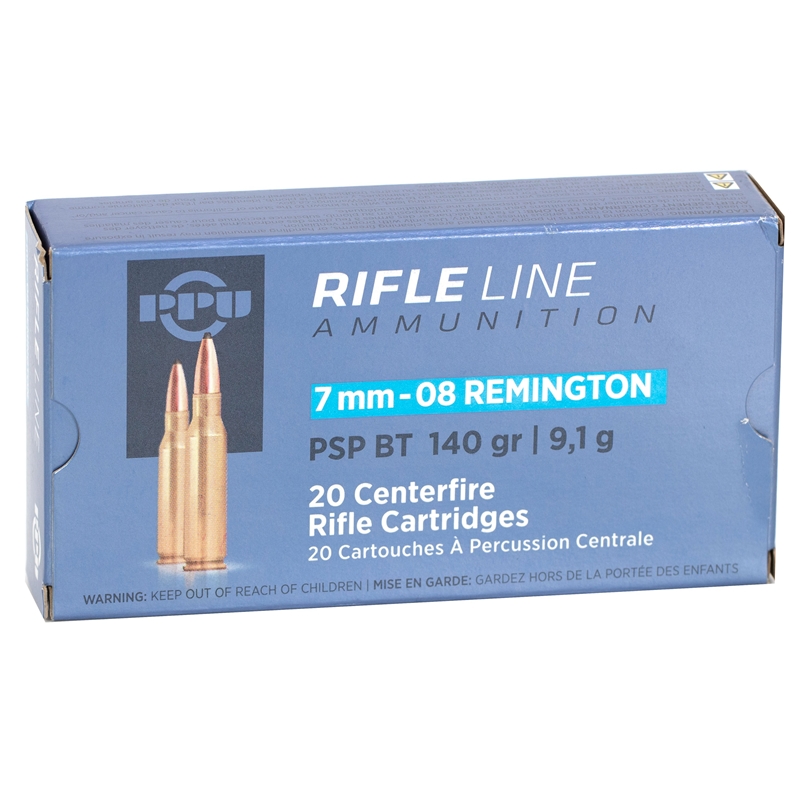 Prvi Partizan 7mm-08 Remington Ammo 140 Grain Pointed Soft Point Boat Tail