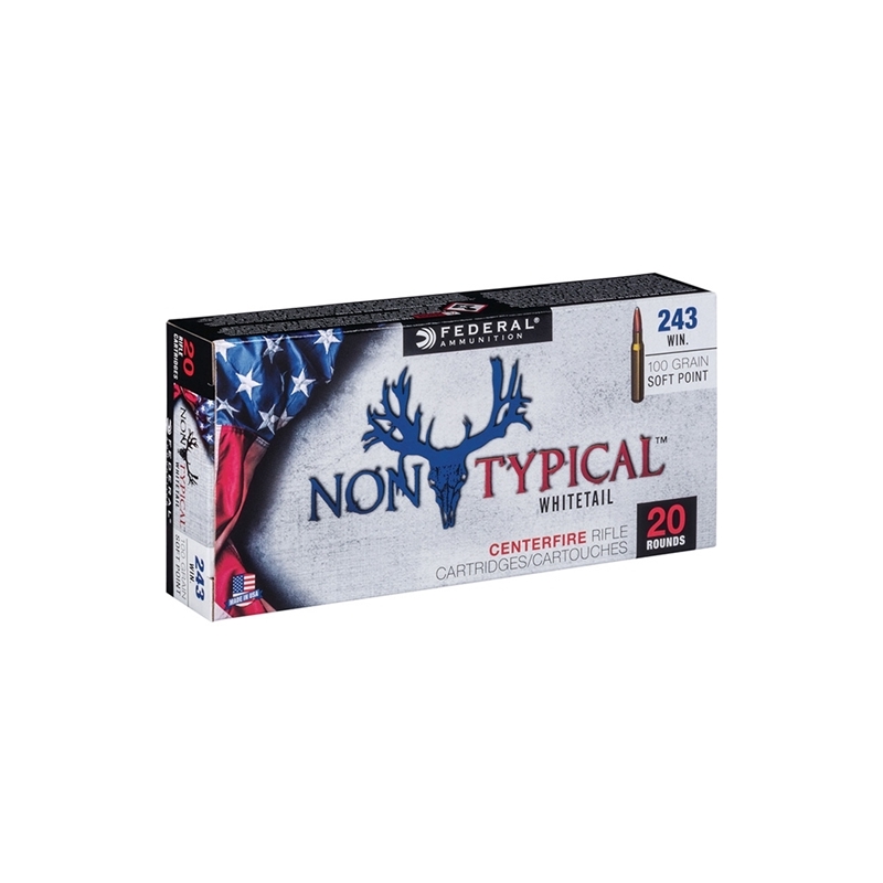 Federal Non-Typical 243 Winchester Ammo 100 Grain Soft Point
