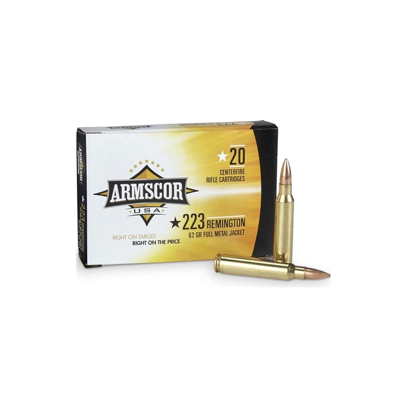  Armscor USA 223 Remington Ammo 62 Grain Full Metal Jacket