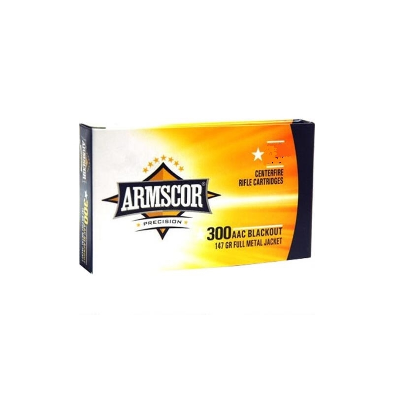 Armscor Precision 300 AAC Blackout Ammo 147 Grain Full Metal Jacket