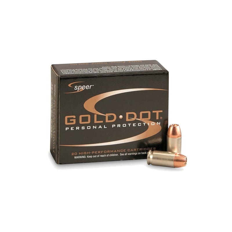 Speer Gold Dot 380 ACP AUTO Ammo 90 Grain Jacketed Hollow Point