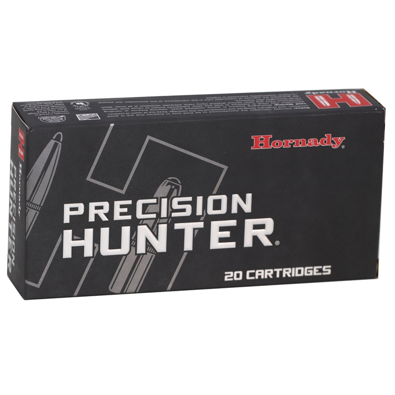 Hornady Precision Hunter 7mm Winchester Short Magnum Ammunition 162 Grain Extremely Low Drag-Expanding - 80552  