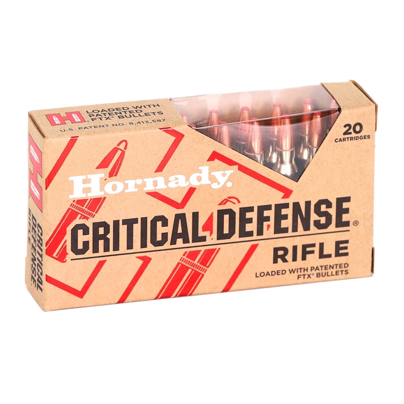 Hornady Critical Defense 223 Remington Ammo 73 Grain Flex Tip Expanding 