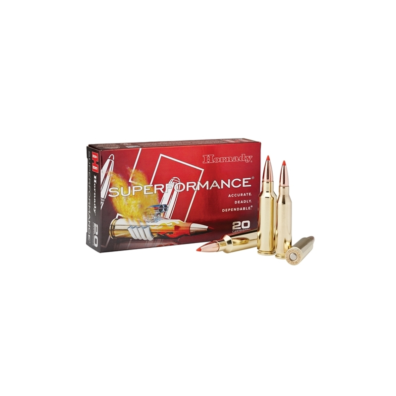 Hornady Superformance 300 Winchester Magnum Ammo 180 Grain InterBond Boat Tail