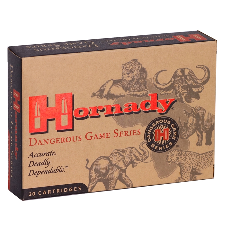 Hornady Dangerous Game 416 Rigby Ammo 400 Grain DGS Flat Nose Solid