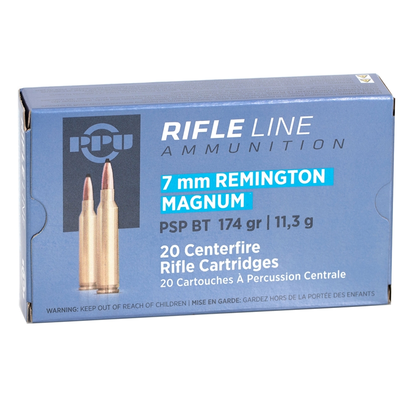 Prvi Partizan 7mm Remington Magnum Ammunition 174 Grain Pointed Soft Point - PP7RM2