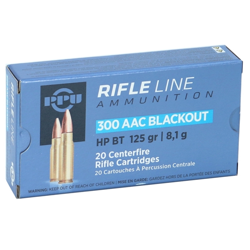Prvi Partizan 300 AAC Blackout Ammo 125 Grain Hollow Point Boat Tail