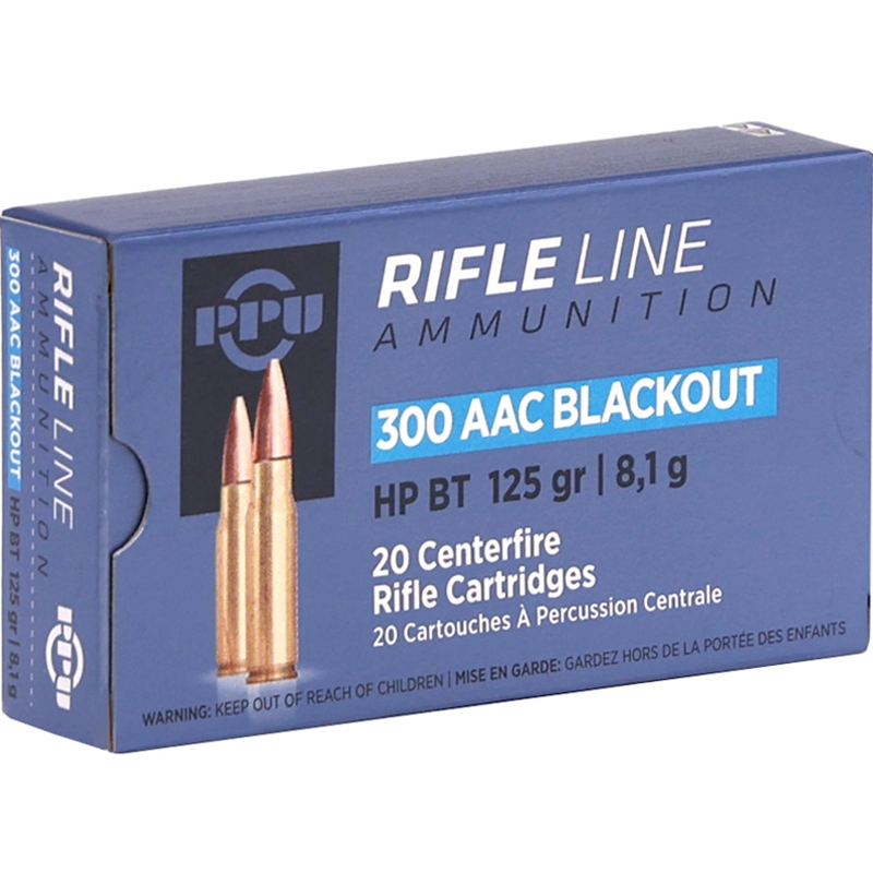 Prvi Partizan 300 AAC Blackout Ammunition 125 Grain Hollow Point Boat Tail - PP300BH