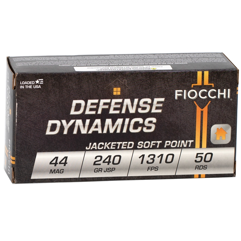 Fiocchi Defense Dynamics 44 Remington Magnum Ammo 240 Grain Jacketed Soft Point