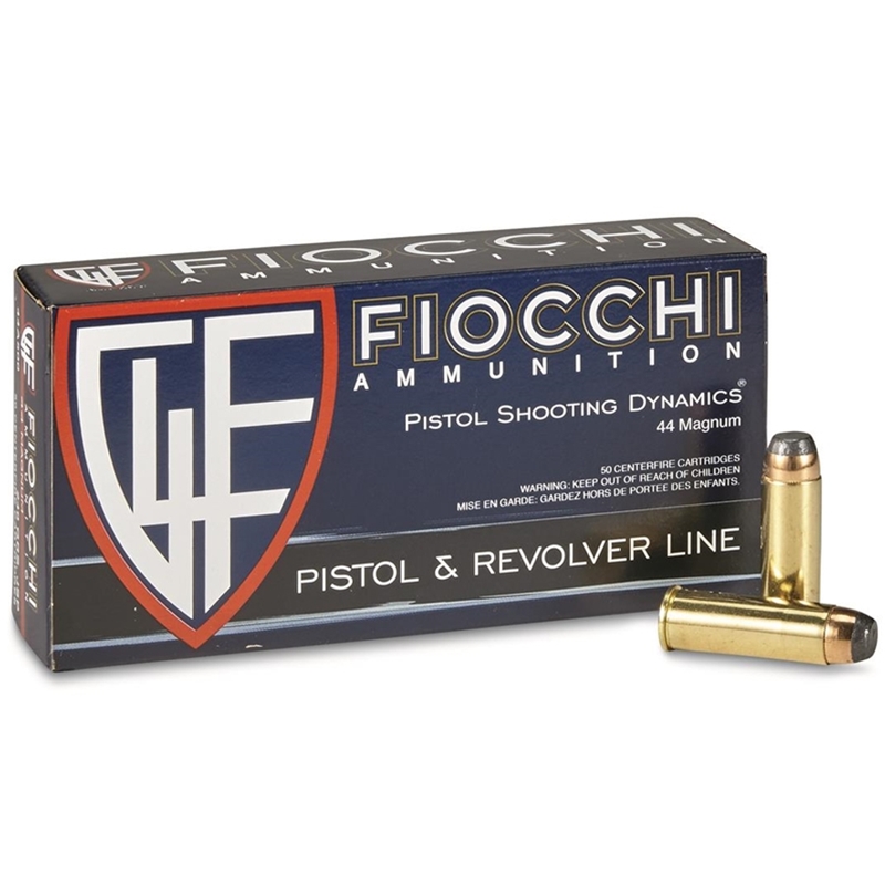 Fiocchi Shooting Dynamics 44 Remington Magnum Ammo 240 Grain Jacketed Soft Point