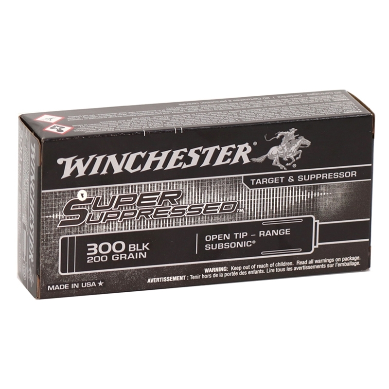 Winchester Super Suppressed 300 AAC Blackout Ammo 200 Grain Full Metal Jacket OT