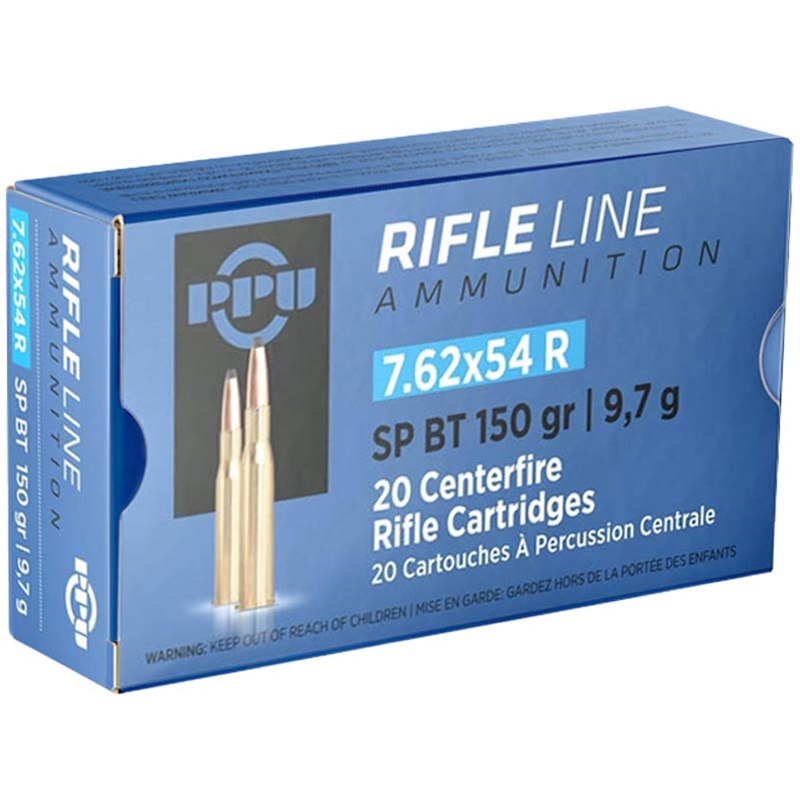 Prvi Partizan 7.62x54R Ammunition 150 Grain Soft Point Boat Tail - PP76254S
