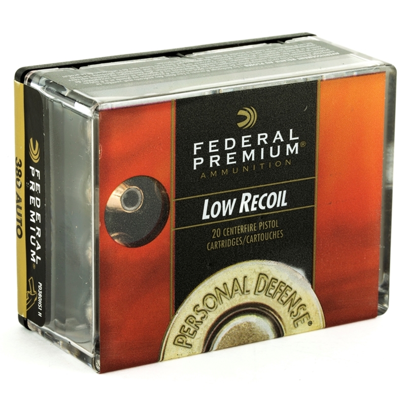 Federal Personal Defense 380 ACP Auto Ammo 90 Grain Hydra-Shok Jacketed Hollow Point 