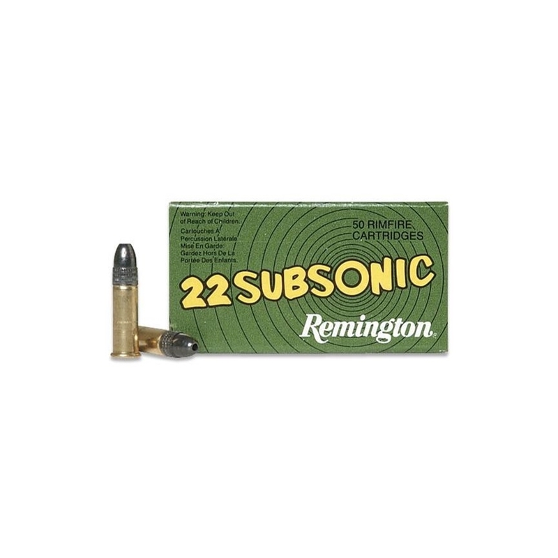 Remington Subsonic 22 Long Rifle Ammo 38 Grain Hollow Point