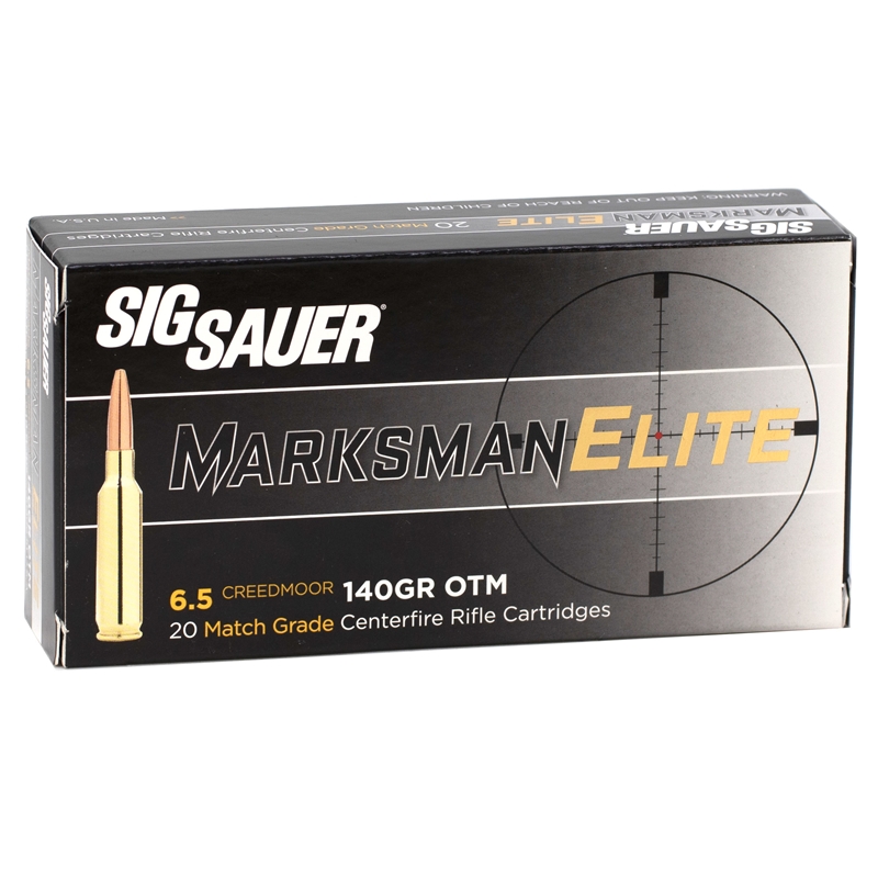 Sig Sauer Elite Performance Match Grade 6.5 Creedmoor Ammo 140 Grain pen Tip Match 