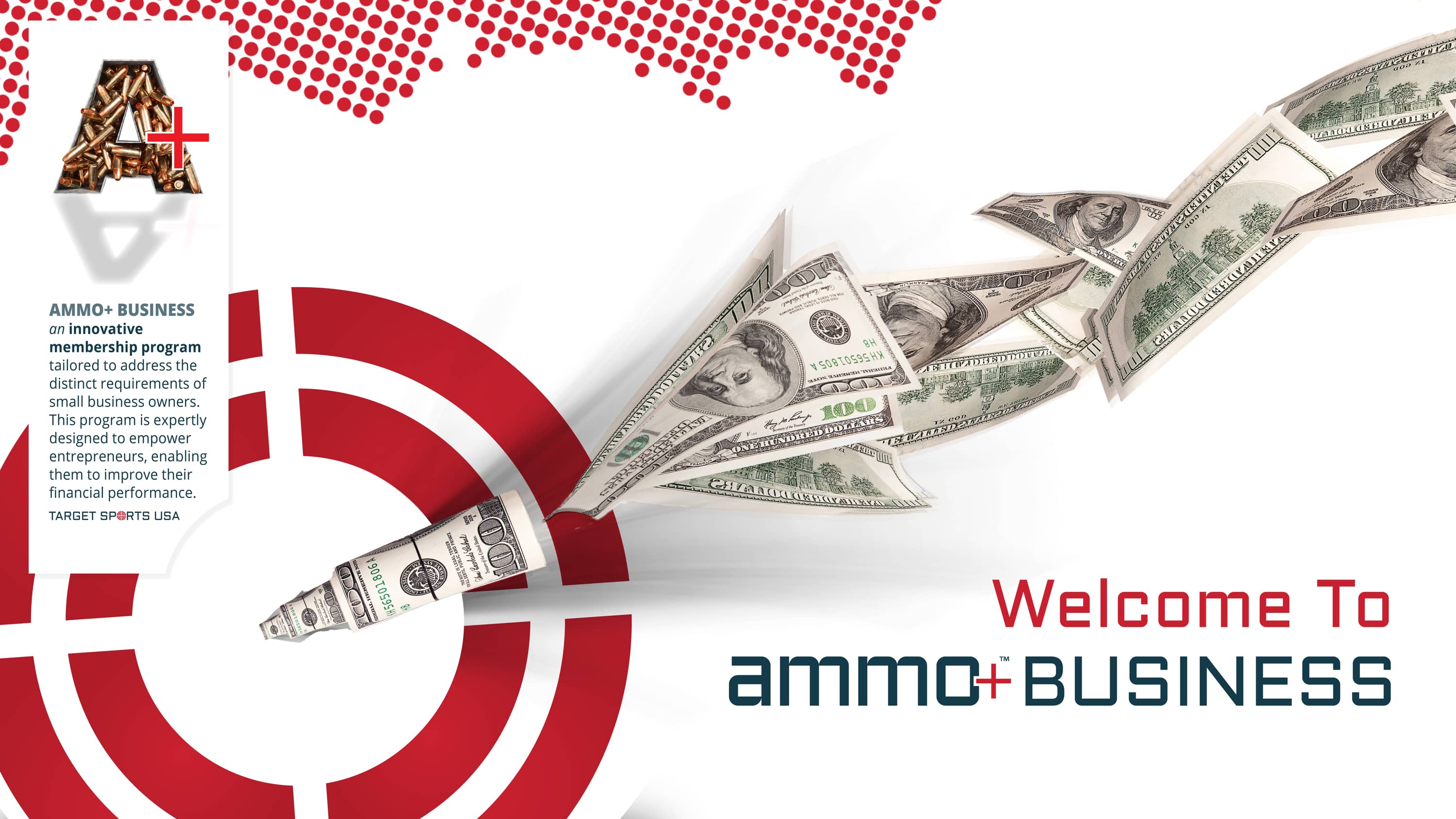 Welcome To Ammo Plus Business - an innovative membership program tailored to address the distinct requirements of small business owners. This program is expertly designed to empower entrepreneurs, enabling them to improve their financial performance. Target Sports USA