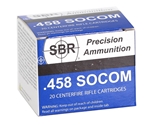 SBR 458 SOCOM Ammo 300 Grain Barnes TTSX Polymer Tipped Spitzer Lead-Free